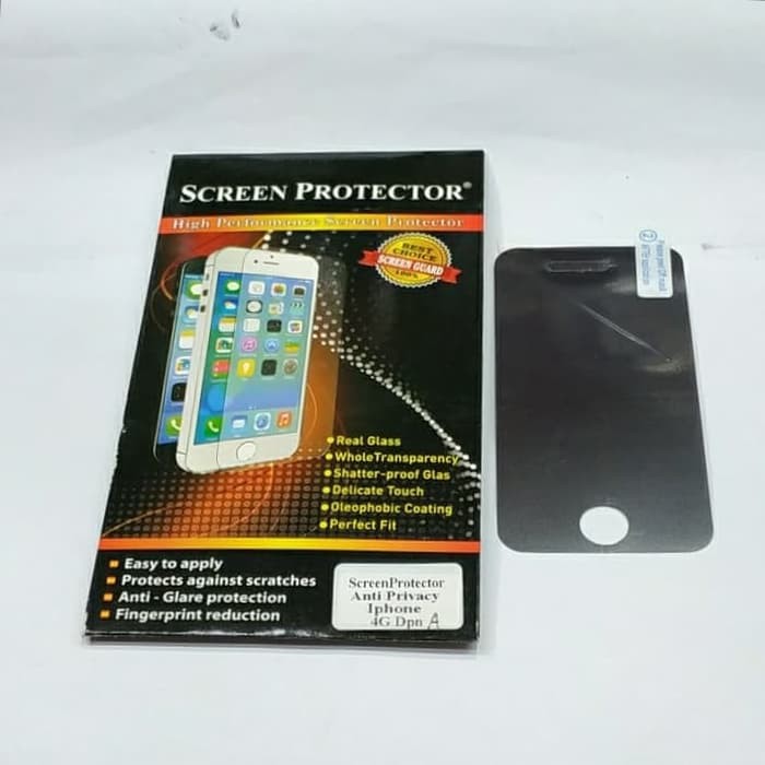 IPHONE 4G / 4S Antigores hitam spy privacy bukan kaca mantul