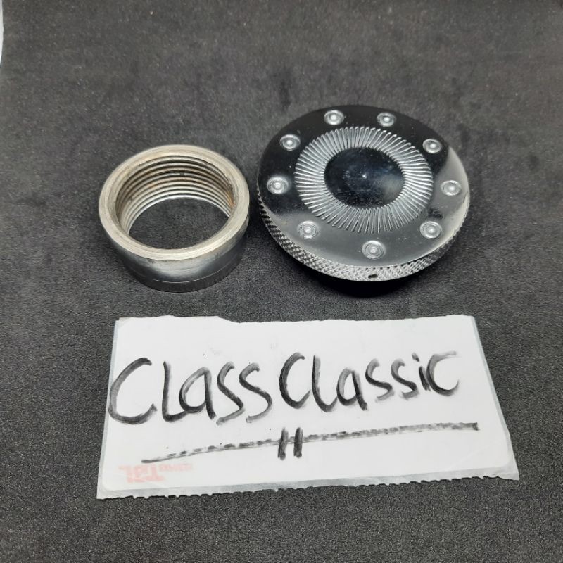 Bisa COD- Tutup Tangki Drat Full Besi Custom Chrome | tutup tangki Custom Drat Full besi | japstyle