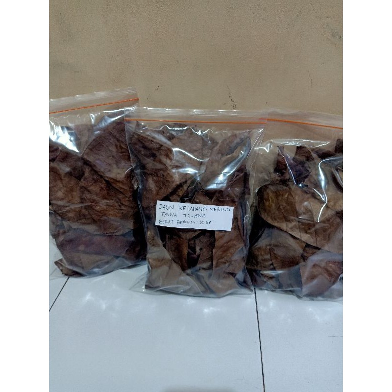 

daun ketapang olahan kering tanpa tulang kemasan isi 30 gram