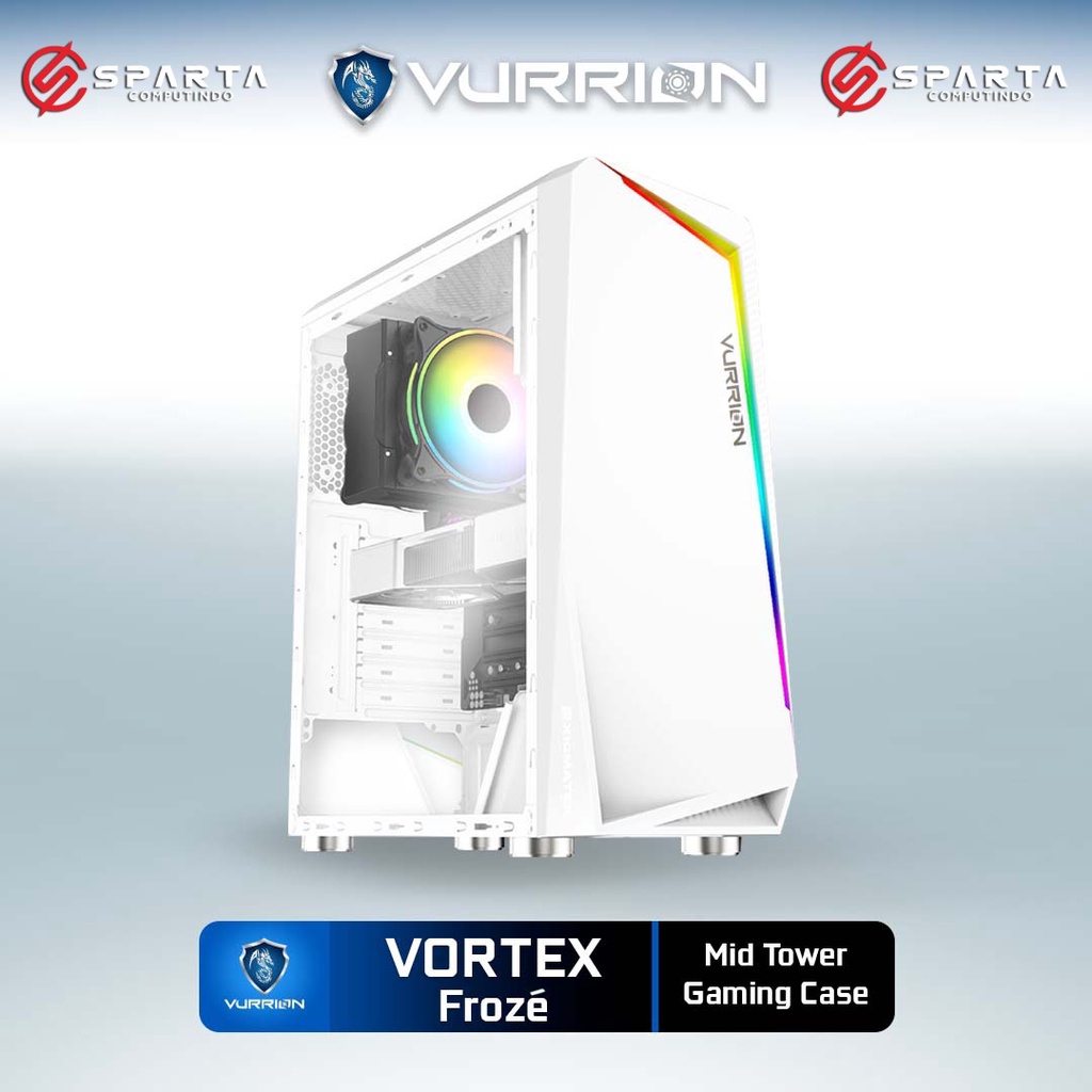 Casing Vurrion Vortex Froze Edition White Gaming Case