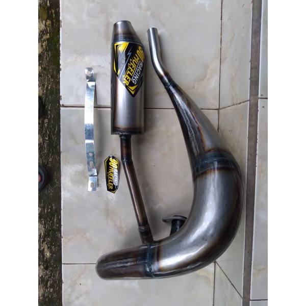 Knalpot Ninja Rx king Trail Udang Racing 2tak r ss Rangka Klx Ktm Ts Dt100 Gtx