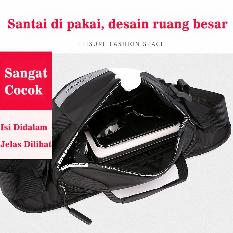 [COD] BopaiTas Pinggang Pria Tas Selempang Pria Casual Anti Air Tas Slempang Murah t TS703