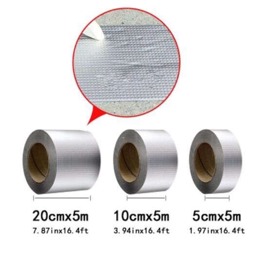 [Best Seller] ORIGINAL LAKBAN AJAIB WATERPROOF TAPE ROOF  Aluminium Foil Tahan Air Dan panas 5 Meter