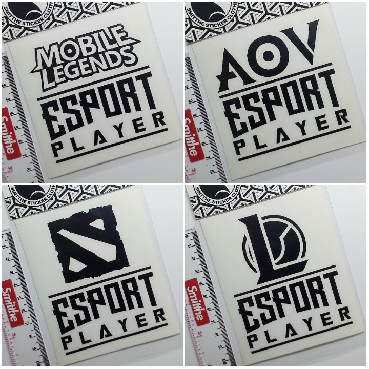Stiker ESPORTS Player Logo Game Online Console Cutting Sticker Gamer