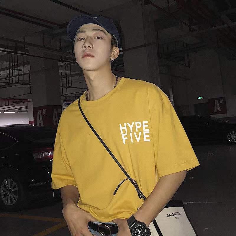 MYSTIQUE.ID-BAJU KAOS HYPE FIVE T-SHIRT LUCU DAN AESTHETIC