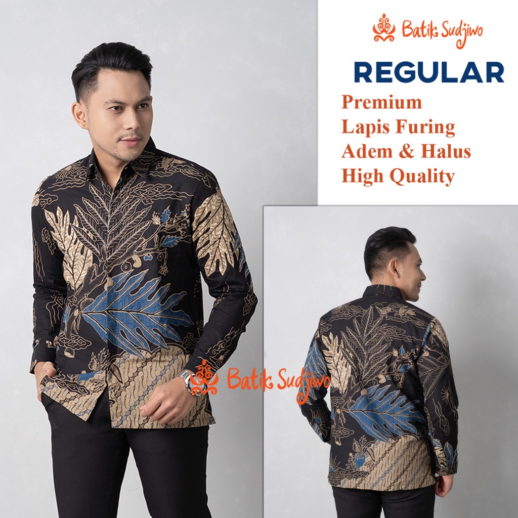 Atasan Kemeja Batik Pria Regular 1041