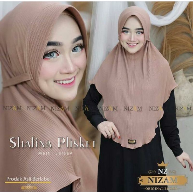 shafina plisket kerudung simple jilbab instant