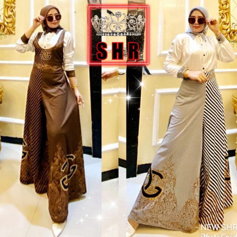 NEW OVERALL JUMPSUIT KULOT MIX SHR ORIGINAL