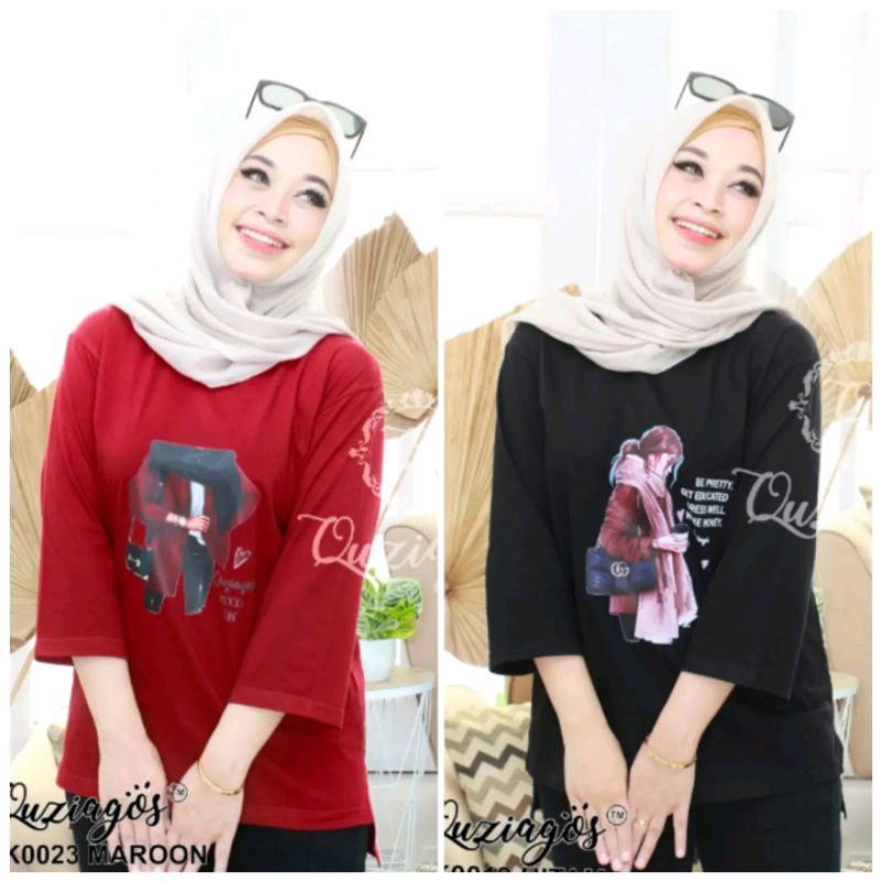 atasan kaos quziagos