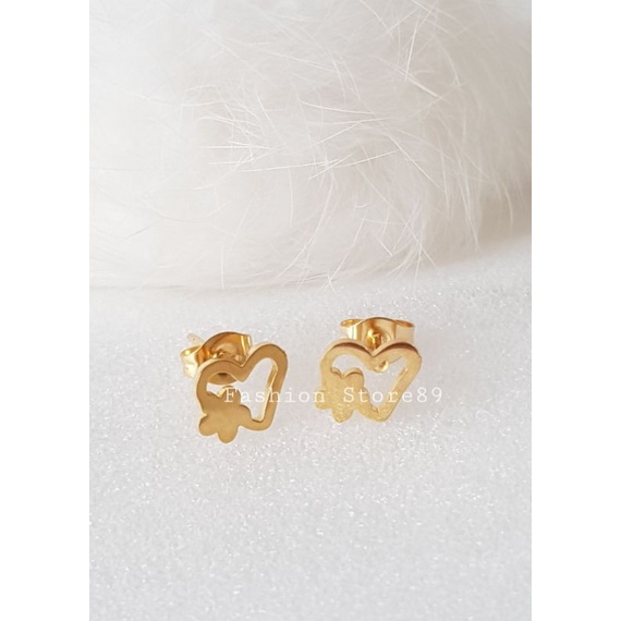 Ready Anting Tusuk Titanium Steel Antikarat Bestquality anting tusuk Gold titanium impor