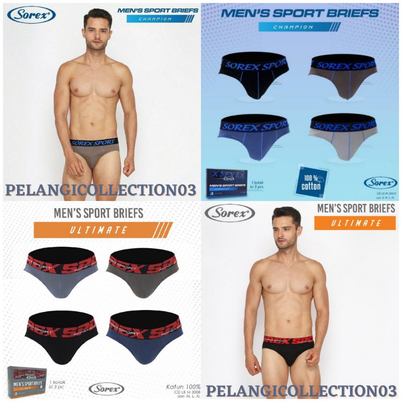 CELANA DALAM PRIA DEWASA SOREX 3001 3003 3007 3008 3010