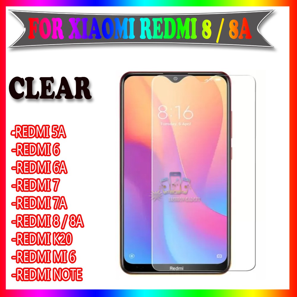 TEMPER GLASS XIAOMI REDMI 5A XIAOMI REDMI 6 XIAOMI REDMI 6A XIAOMI REDMI 7 XIAOMI REDMI 7A XIAOMI REDMI 8 XIAOMI REDMI 8A XIAOMI REDMI K20 XIAOMI REDMI NOTE ANTI GORES KACA TEMPER GLASS