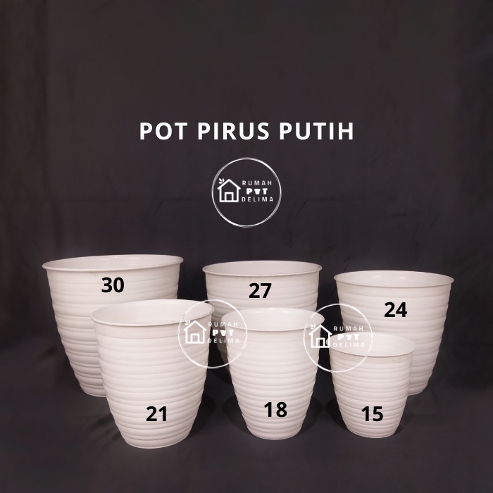 Pot bunga tawon putih Pirus 30
