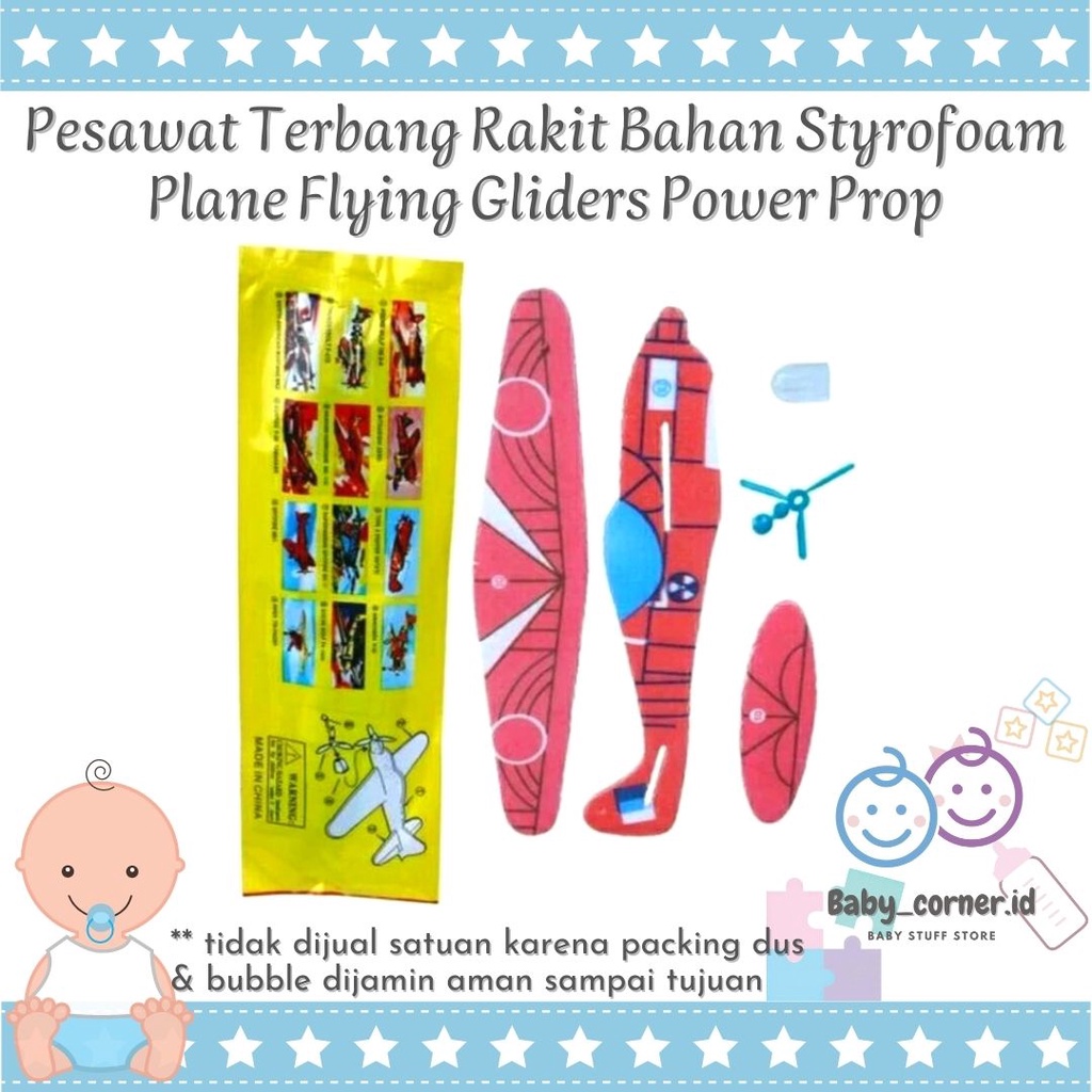 mainan pesawat | Puzzle rakit pesawat spon | pesawat gabus sterofoam busa mainan anak murah