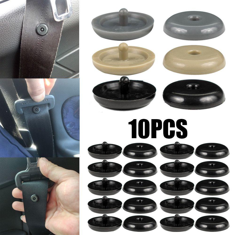 Suyo 10PCS Seat Belt Stop Button Stud Stopper Holder Penahan Sabuk Pengaman