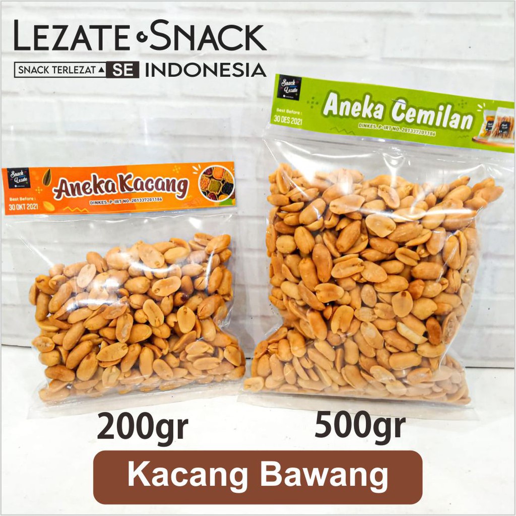 

Kacang Bawang Goreng 200gr Kualitas Super Murah / Kacang Tanah Goreng / Kacang Bali / WAP SHOP