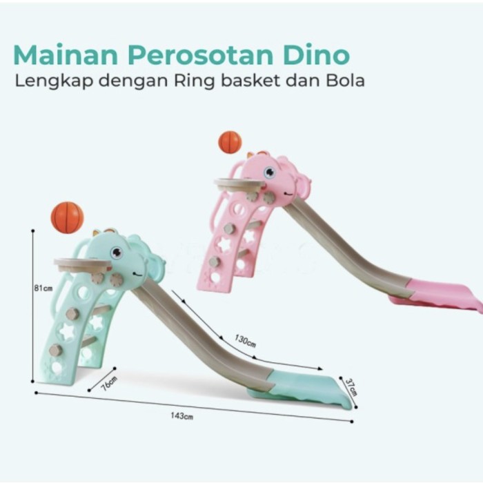 mainan anak prosotan dino lengkap dengan ring donut / prosotan lipat