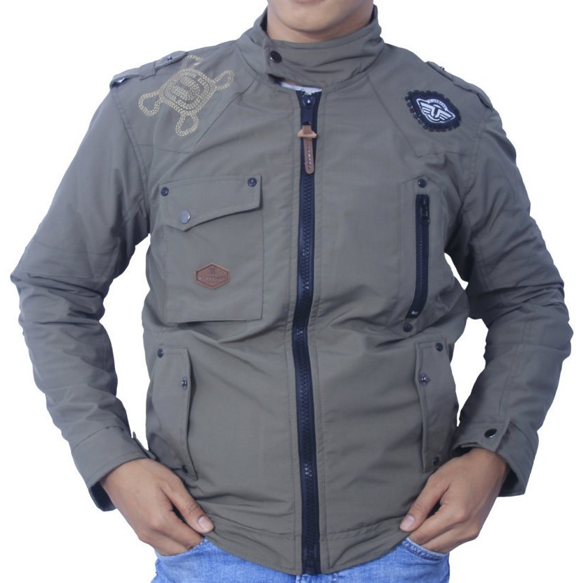  Jaket  Corea Emblem Mayer Jaket Pria Casual  Jaket  