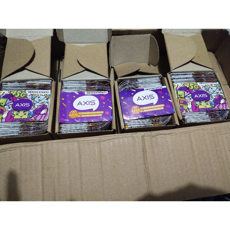 Kartu Axis Siap Otp regist FRESH ACAK + COVER