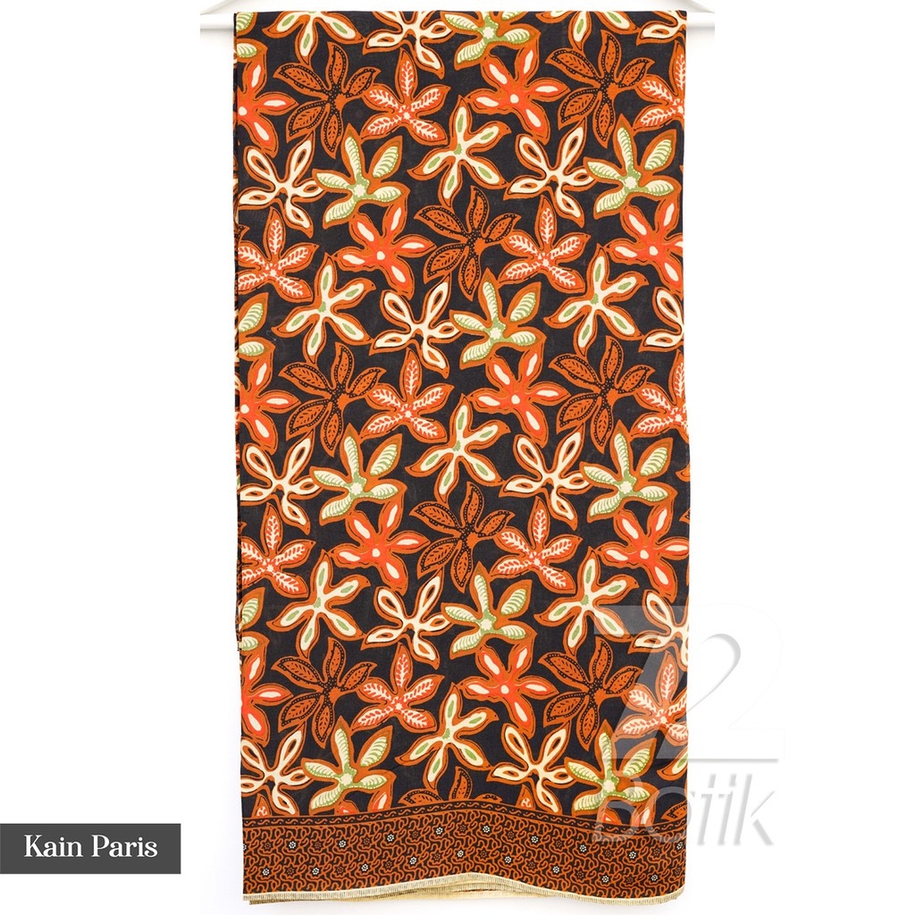 KAIN BATIK PREMIUM Bahan Paris Motif Daun Singkong Warna Orange Coklat Choklat Hijau 721800 Cap 72 Jarik Jarit Samping Kebat Panjang Batik Paris Modern Premium Bahan Seragam Batik Pernikahan Kantor Keluarga Murah Kamen Jadi Batik Bali Lembaran