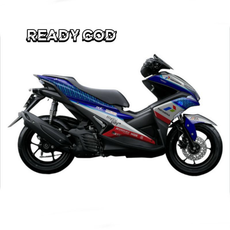 Decal aerox old 155 full body Striping motor aerox full variasi motif mandalika petronas