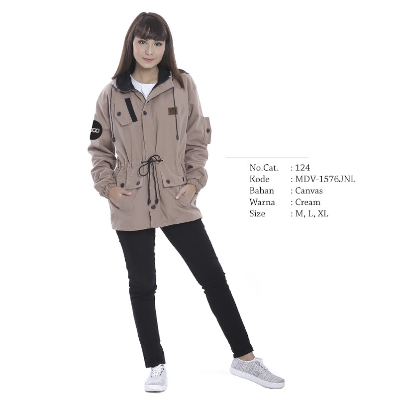 Jual Jaket Wanita terbaru 2019 - Jaket Canvas Wanita - Jaket Cewek