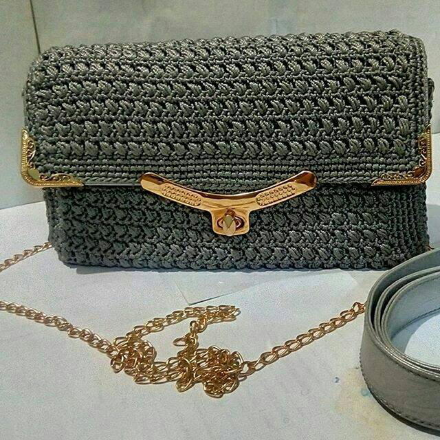 Tas rajut pesta,tas rajut mewah