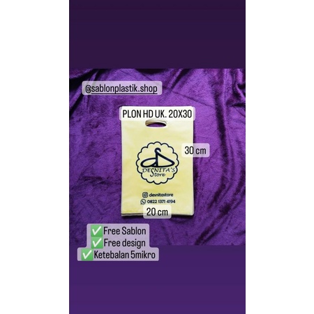 

MURAH-Plastik sablon HD ukuran 20cm x 30cm