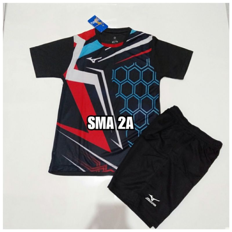 Jersey stelan voly junior (ukuran anak) Jersey tenis meja bulutangkis