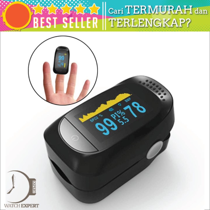 BAYAR DI TEMPAT Alat Pengukur Detak Jantung Fingertip Pulse Oximeter