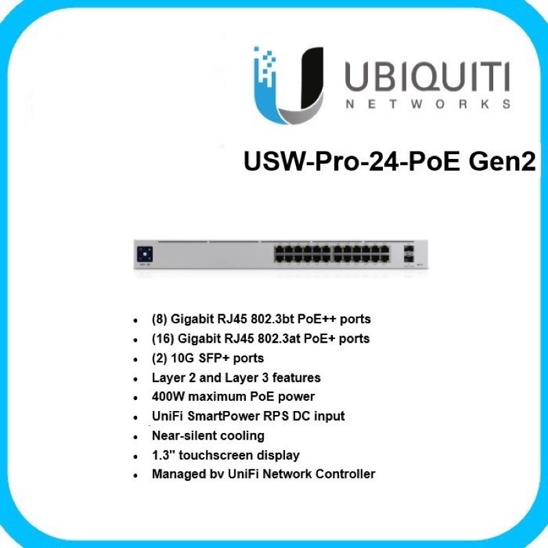 Ubiquiti unifi switch 24poe usw-pro-24-poe gen2