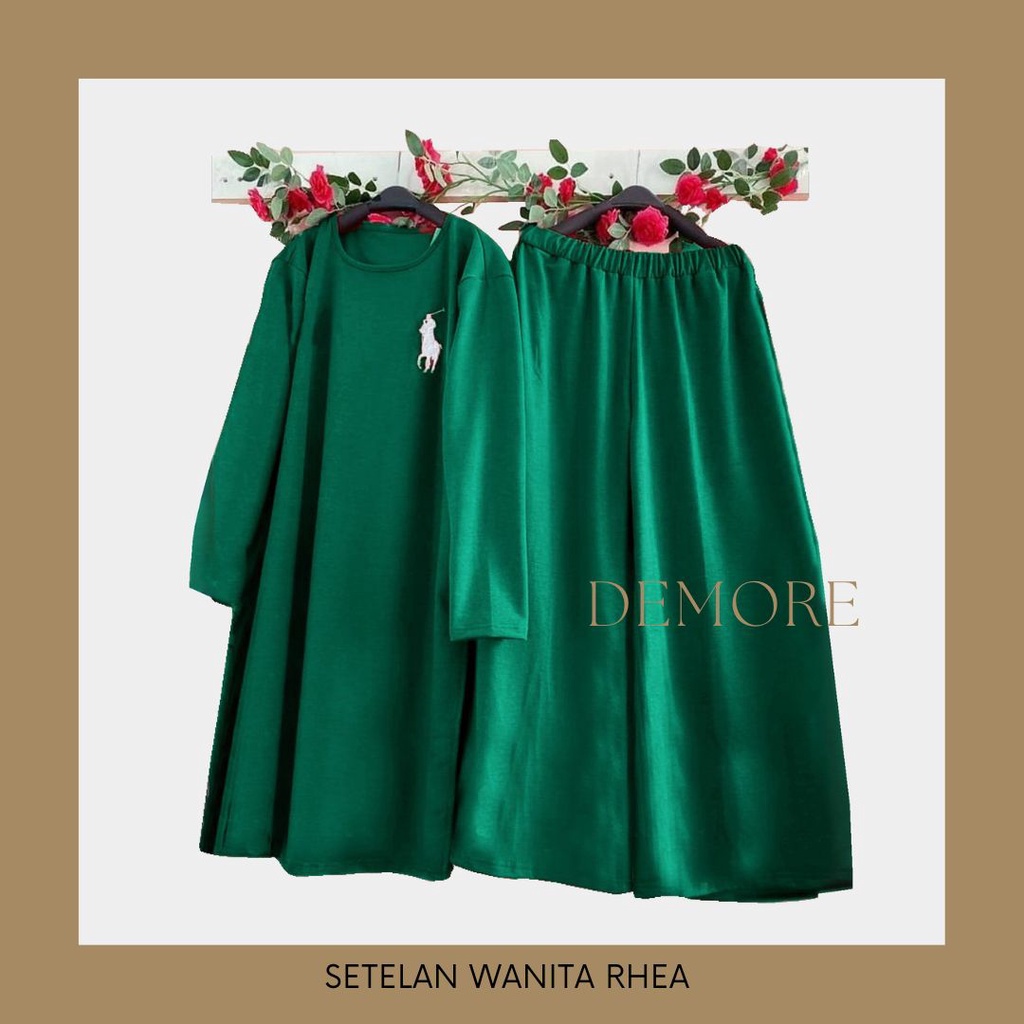 4 UKURAN M L XL XXL SETELAN WANITA SET RHEA DMR