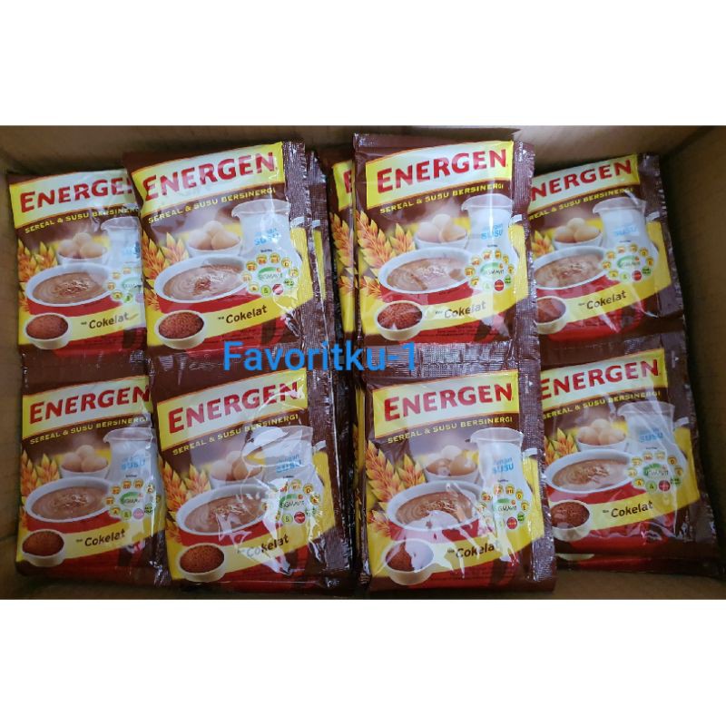 

Sereal Susu Energi ENERGEN Cokelat 34 gr.1 Renteng Isi 10 Sachet
