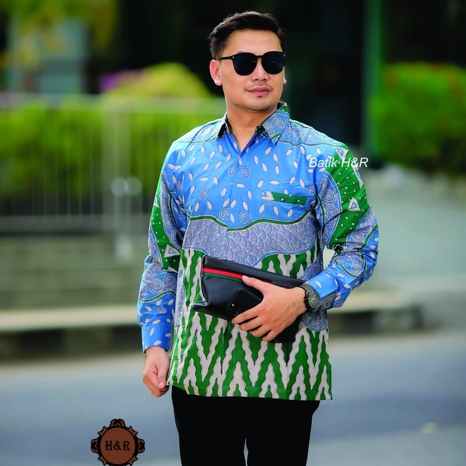 Baju Batik Pria Lengan Panjang Kemeja Batik Pria Batik Premium Kemeja Cowok Batik modern Baju Pria