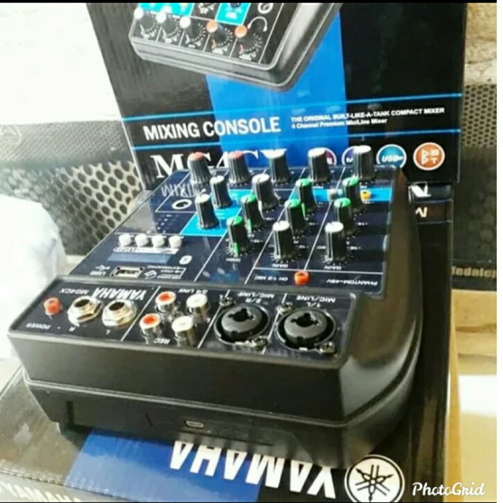 Mixer Mini 4 Channel 4 Ch Yamaha MG4CX Digital Mp3 Usb Bluetooth
