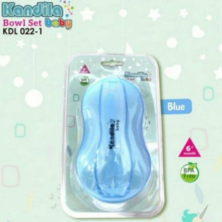 KANDILA Baby Bowl Spoon Set Mangkok Travel Bayi Alat Makan Bayi