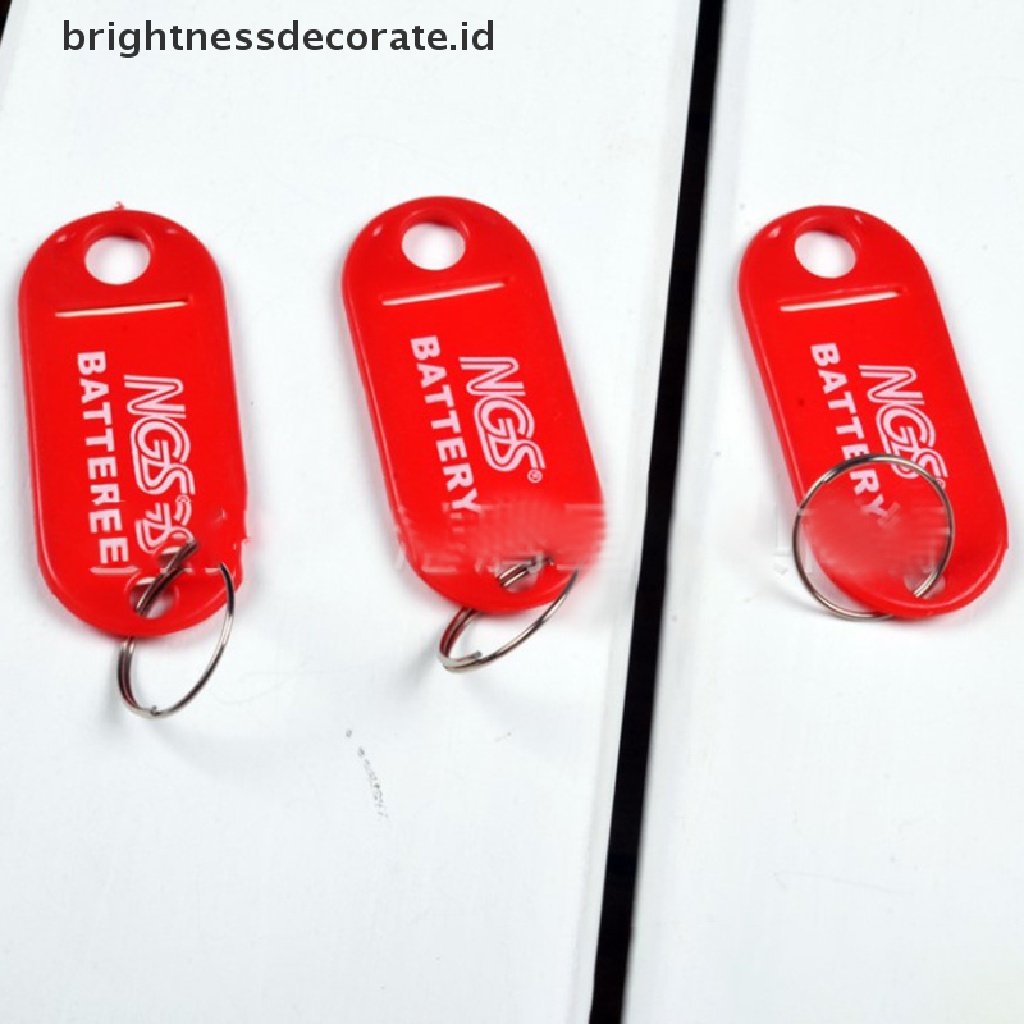 [birth] 50pcs Keychain Key ID Label Tags Luggage ID Tags Hotel Number Classification [ID]