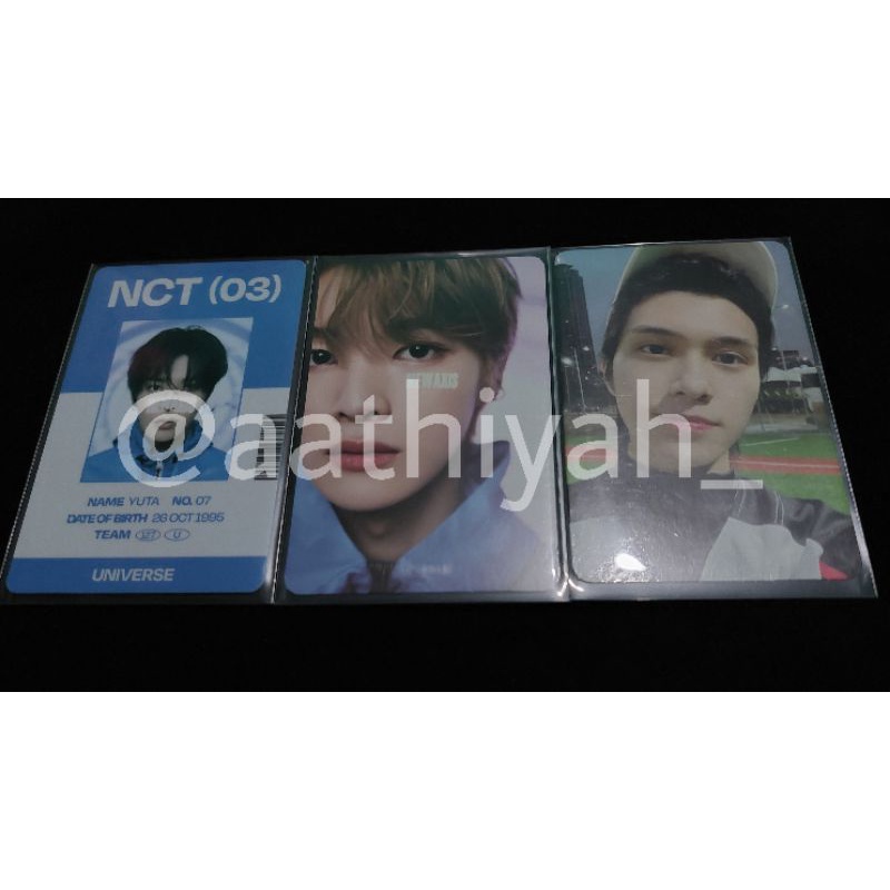 OFFICIAL PHOTOCARD NCT 127 DREAM WAYV Yuta Sungchan Hendery Base Ball MD Universe ID Card Universe S
