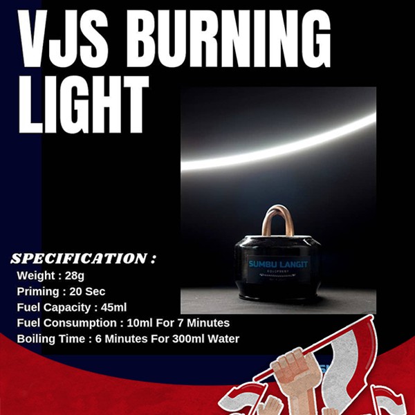 Kompor Spirtus Sumbu Langit VJS Alcohol Ultralgiht Jet Stove not Trangia CHS