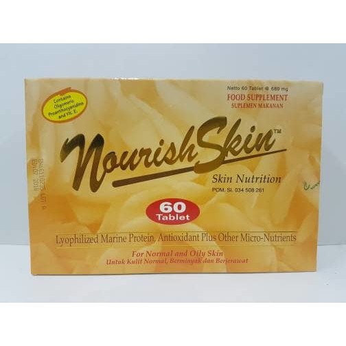 Asli 100 Original Nourish Skin Tablet Isi 60 S Rekomendasi Dokter Shopee Indonesia