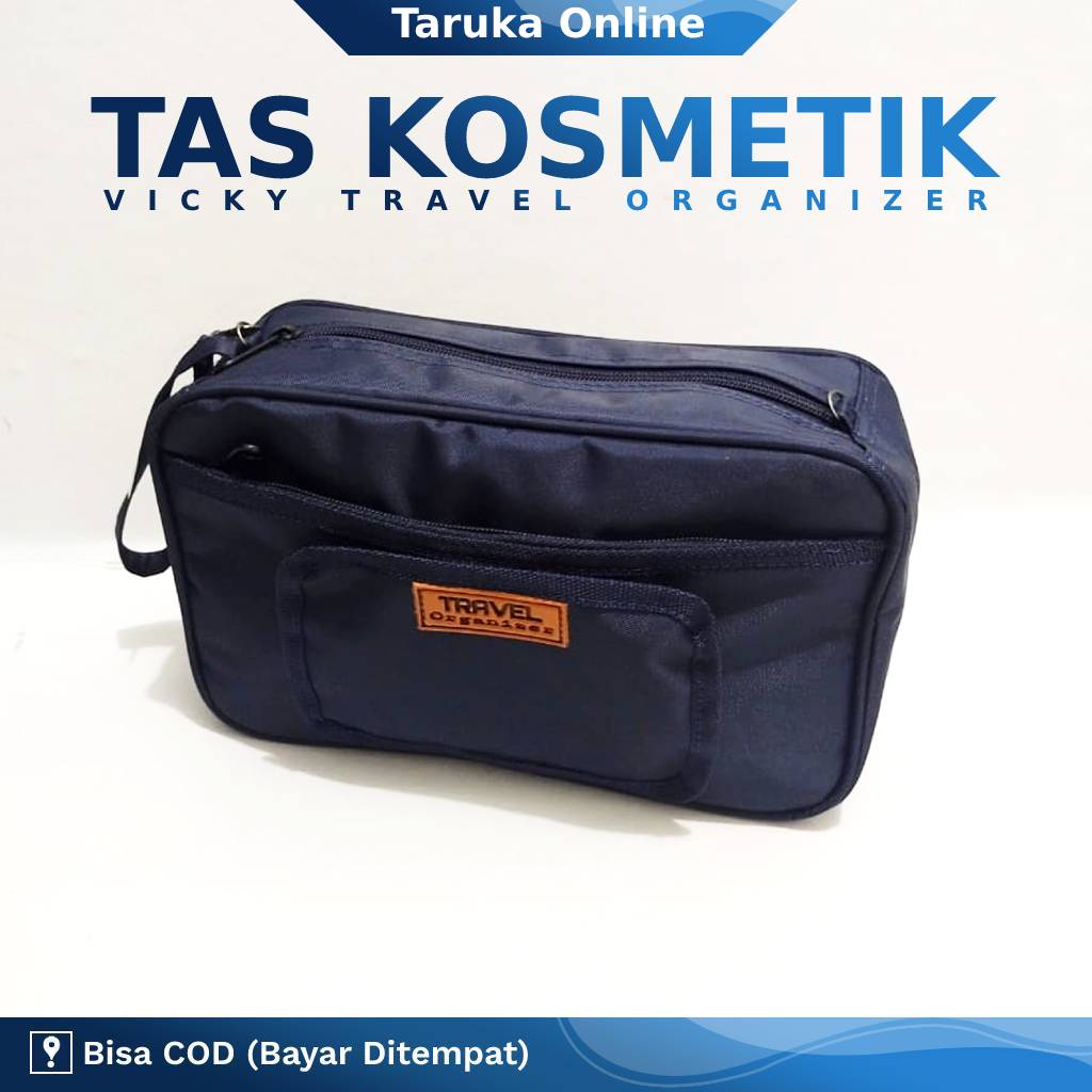 Tas Pouch Dompet Wadah Make Up Kosmetik Mek Up Tisu Masker Bedak Wanita Multifungsi Murah