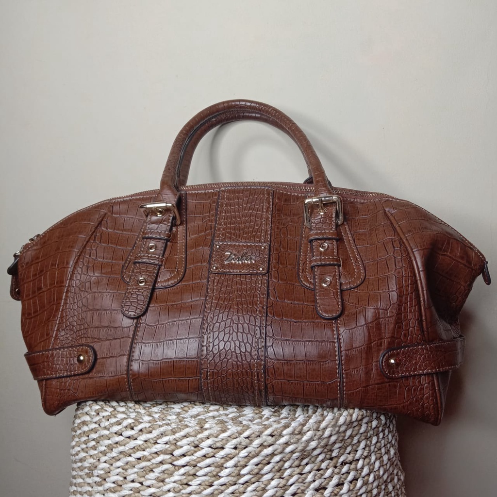 TAS PRELOVED ZISHEN MOTIF KULIT CROCO