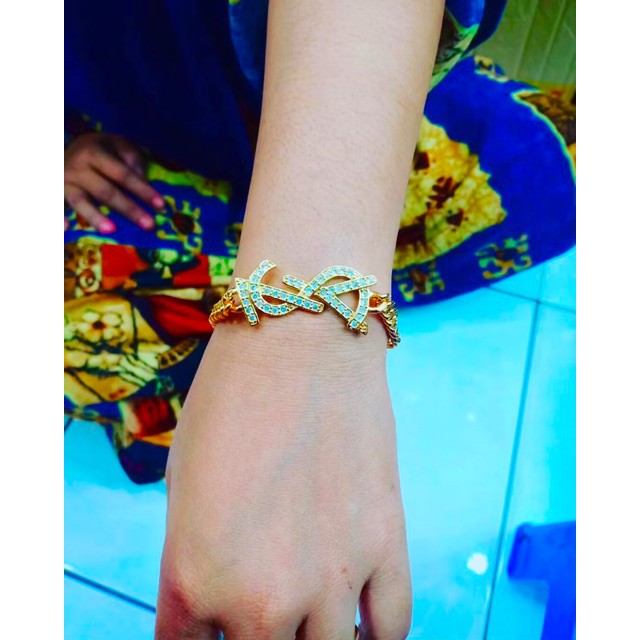 Gelang tangan rante LV