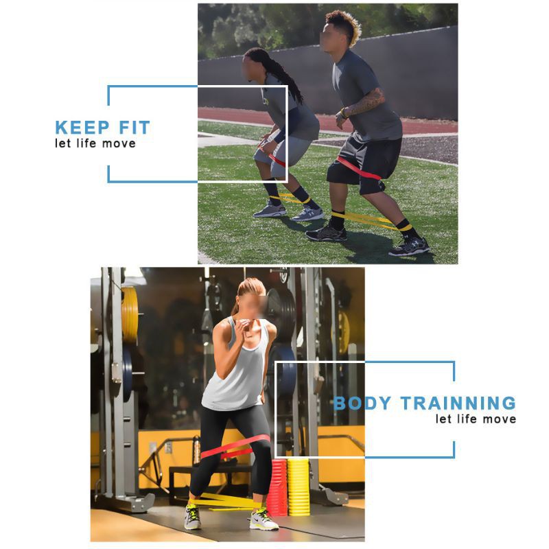 SDI-2 Resistance Loop band Rope Fitnes Tali Yoga tali alat latihan hip Stretch loop band tension rope pull senam fitnes yoga pinggul paha pantat gym