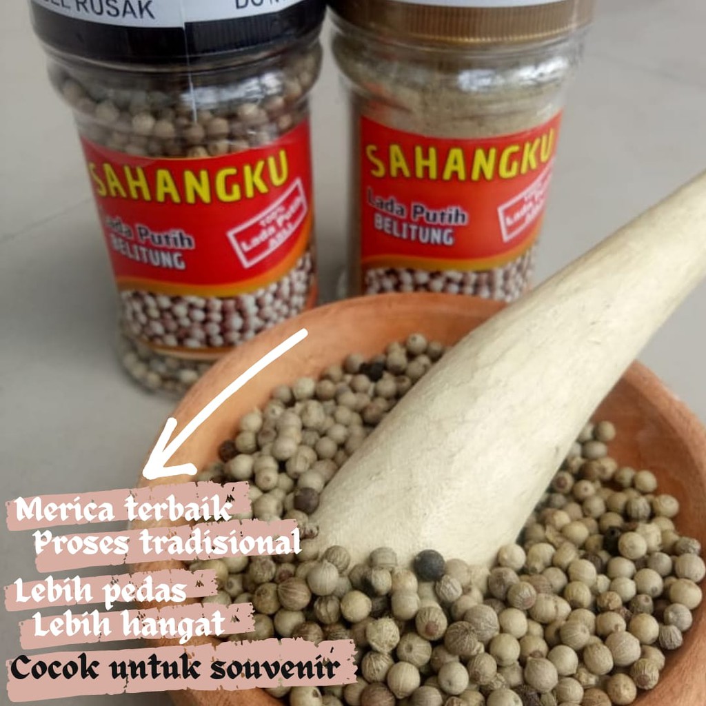 

Lada Putih/ merica/ sahang/ white pepper/Bumbu/ Dapur/ masakan/ premium ( BUBUK) Netto : 85gr