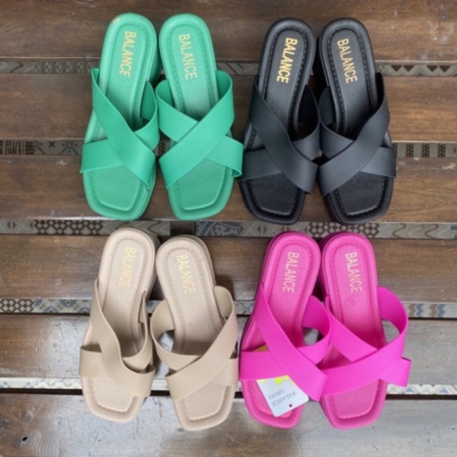 Sandal Wedges Jelly Silang 2212