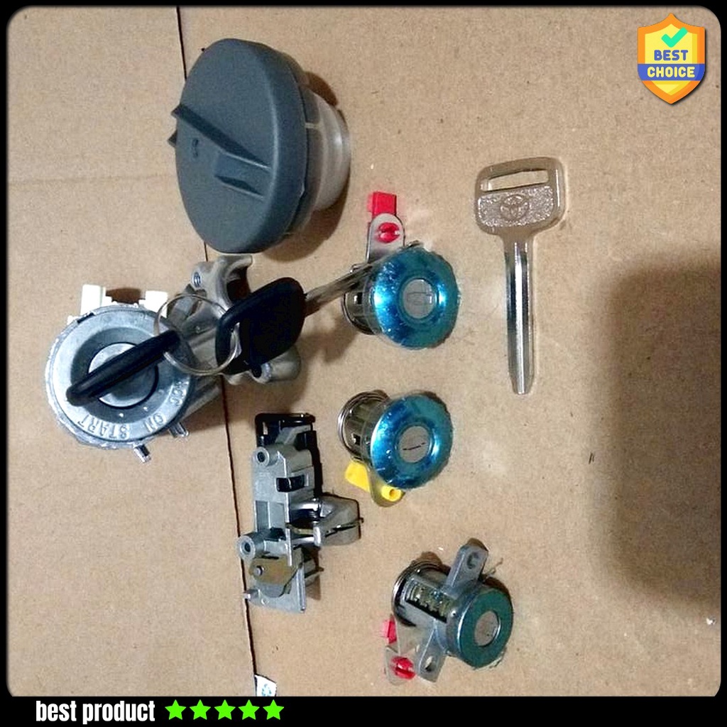 Kunci Kontak Kunci Pintu Kunci Laci Kunci Bagasi Toyota Kijang 7K Kapsul Set