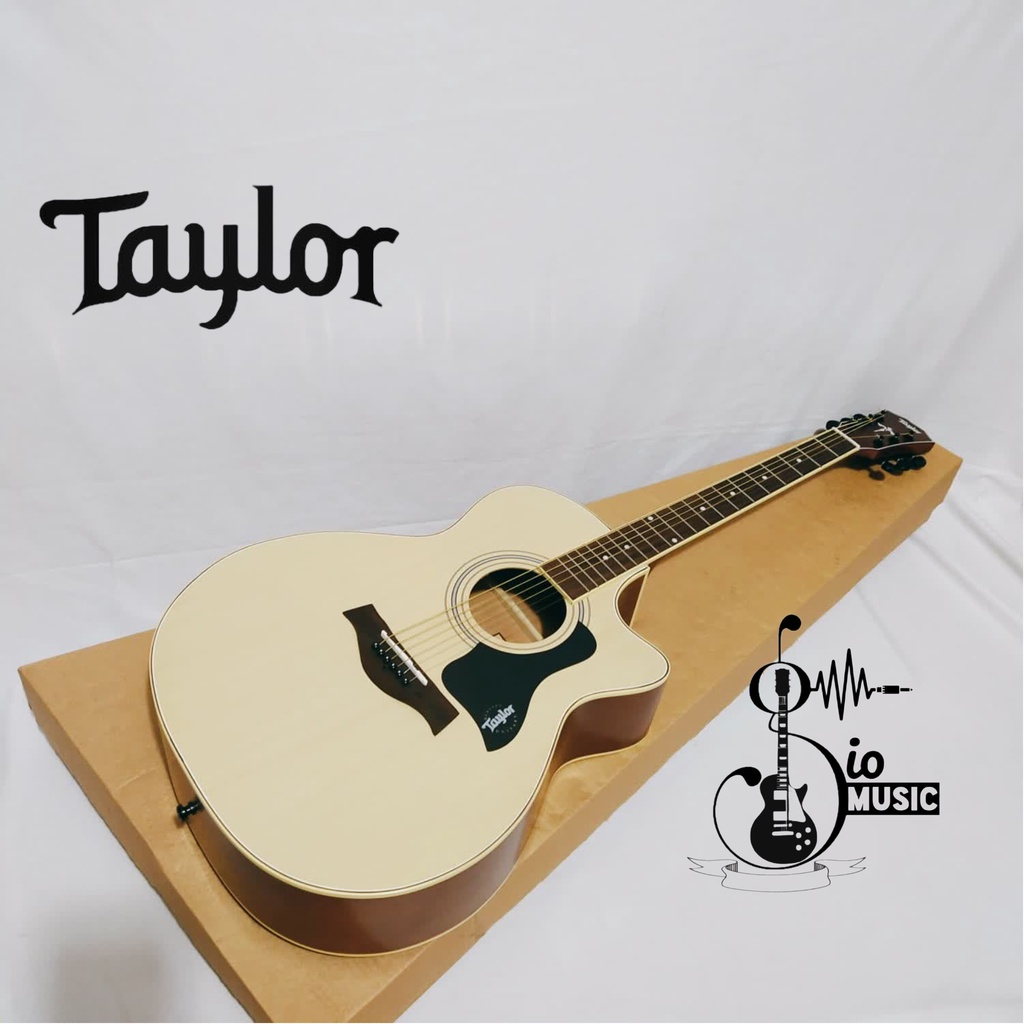 Gitar akustik taylor tanam besi paket lengkap TOP premium HIGHQUALITY