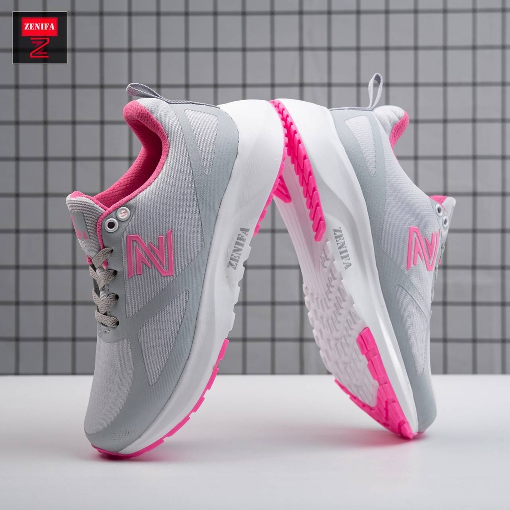 Sepatu Wanita Putih Tosca Ringan . Olahraga Sport Senam Aerobik Gym Zumba Wanita import murah COD-6