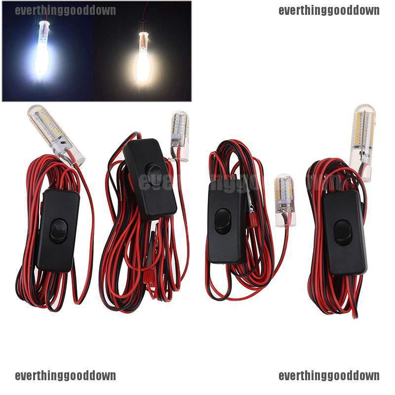 VANKER 1Pcs Set Lampu  LED 12V Warna  Putih Hijau  Bawah 